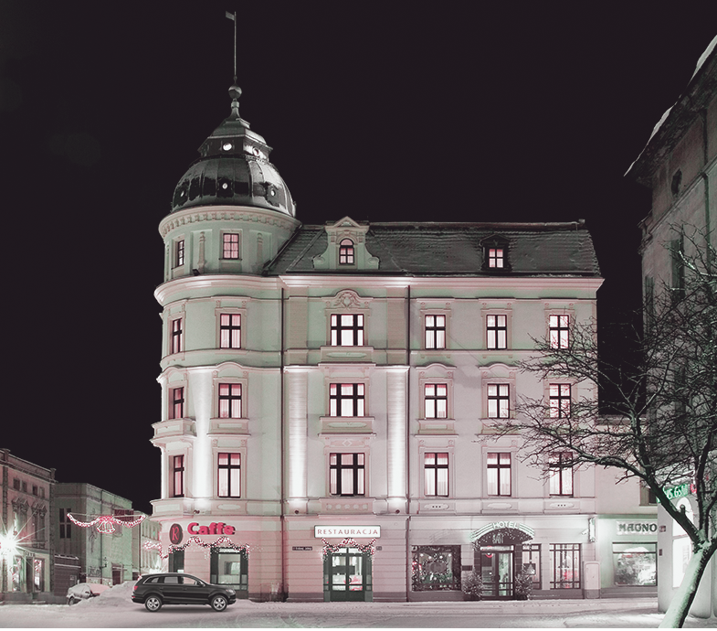 Aktualna elewacja Hotelu Bast